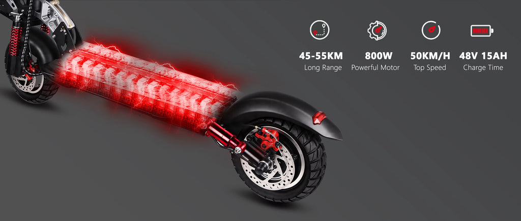 SUNNIGOO Electric Scooter for Adults With NFC Lock 48v 800w Powerful Motor Send Seat Foldable Scooter 15ah 55km Long Range