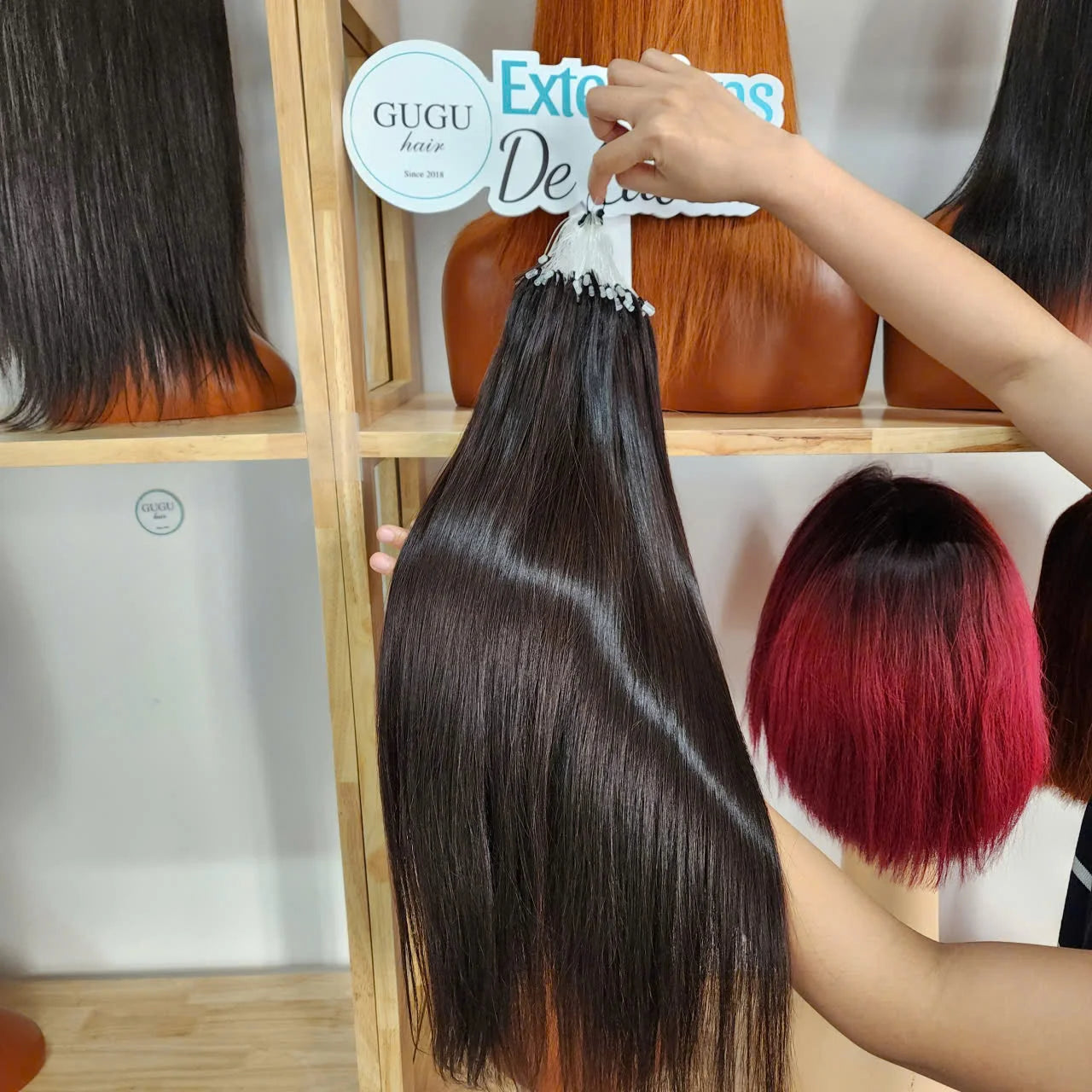 Wholesale Prebonded 12A Virgin Raw Double Drawn Vietnamese Hair Extensions Micro Ring and Loop Links Micro Loop Beads Weft Hair