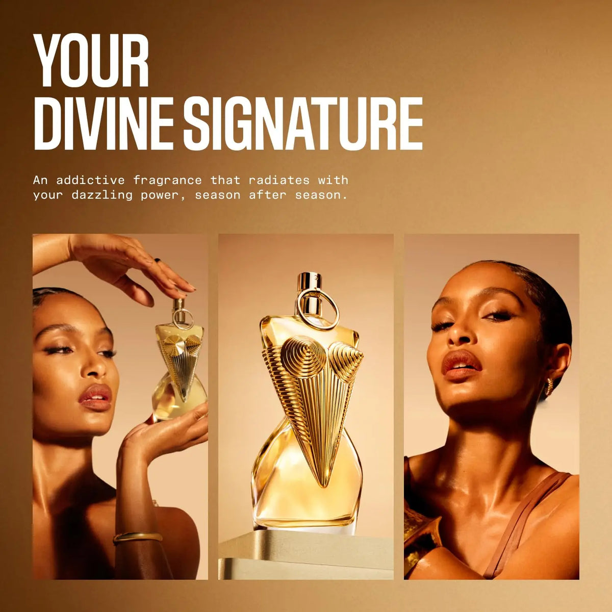 Jean Paul Gaultier Gaultier Divine Eau De Parfum Spray – Addictive Floral Scent with Salty Note, Fleur De Lys & Meringue, Long-Lasting Refillable Designer Fragrance, Perfect Gift, 3.4 Fl oz / 100 ml