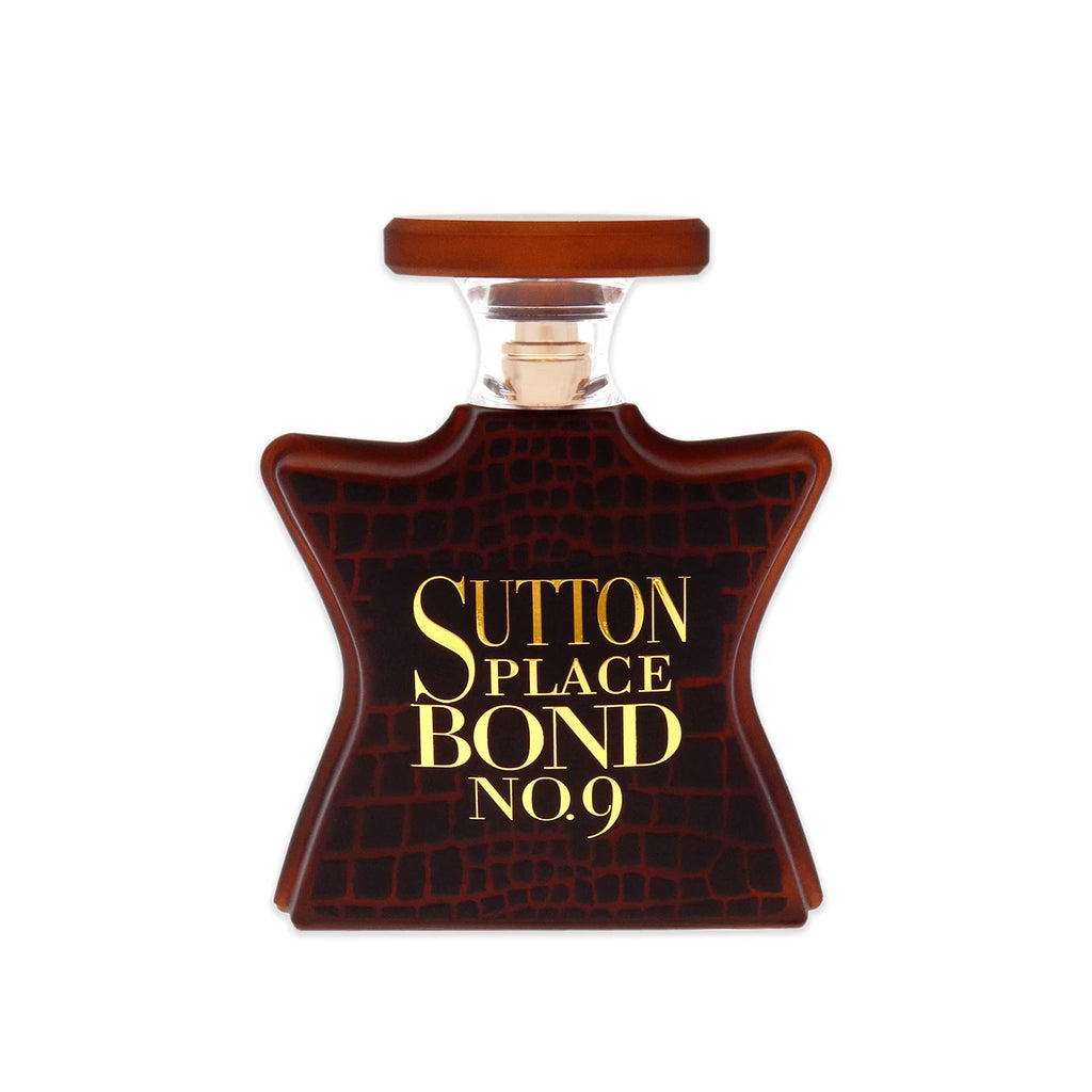 Bond No. 9 New York Sutton Place Eau de Parfum Spray for Men – Modern Woody, Spicy & Amber Aromatic Scent, Bergamot, Black Pepper & Sandalwood, Long-Lasting Luxury Fragrance, Perfect Gift, 3.4 fl oz / 100 ml
