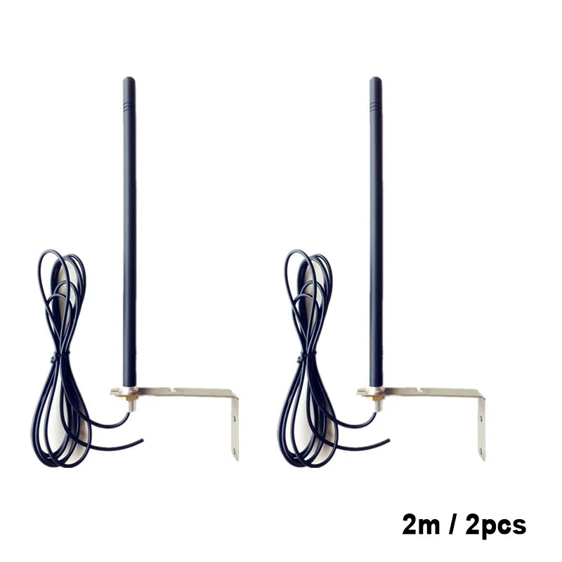 433MHz 200m Long-Range Antenna 2m/3m/5m Cable length, Waterproof Signal Booster for Garage Gate Opener Systems