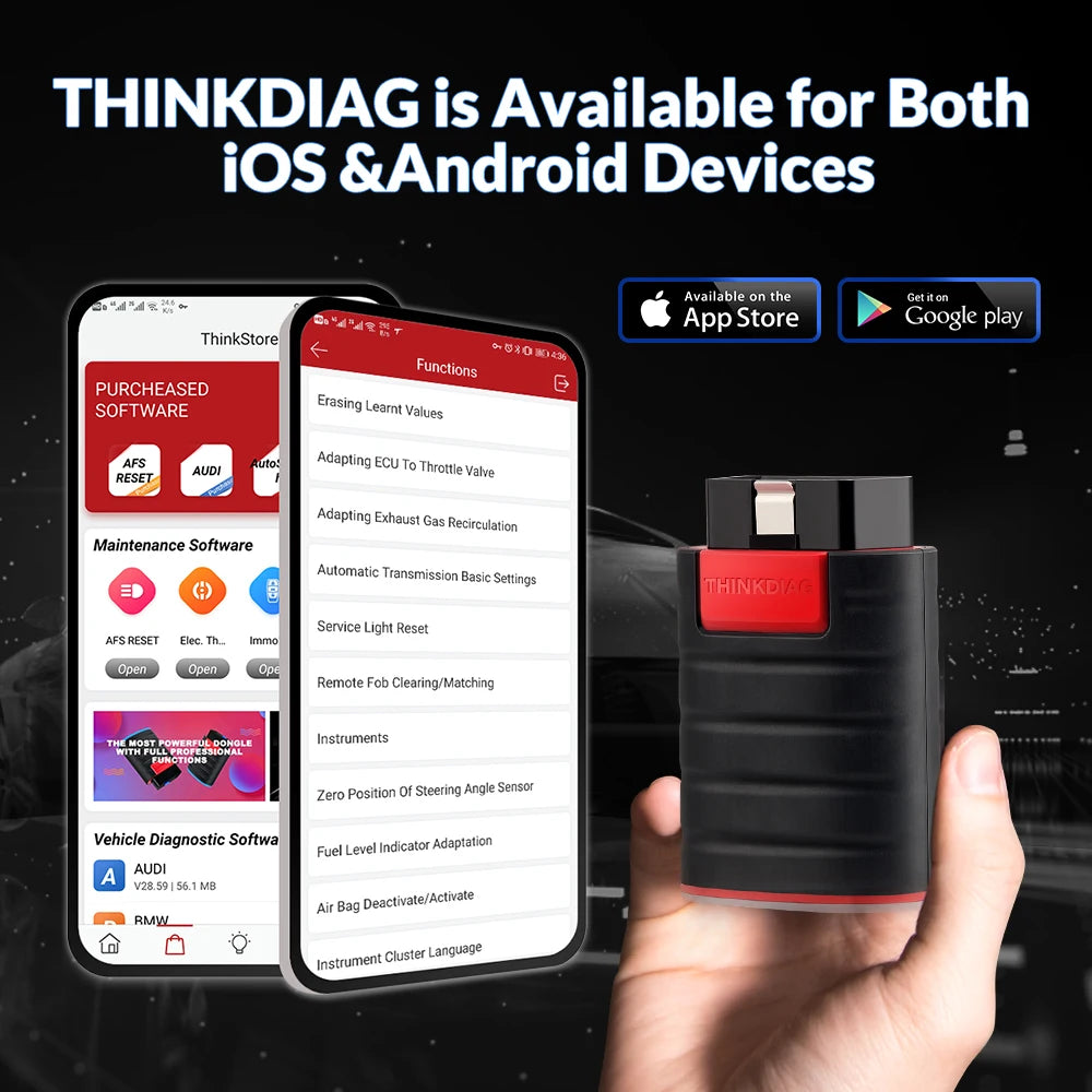 2026 THINKCAR New Thinkdiag ALL System Car Diagnostic Tools ECU Coding Active Test 16 Reset 1 Year Free OBD2 Scanner Code Reader