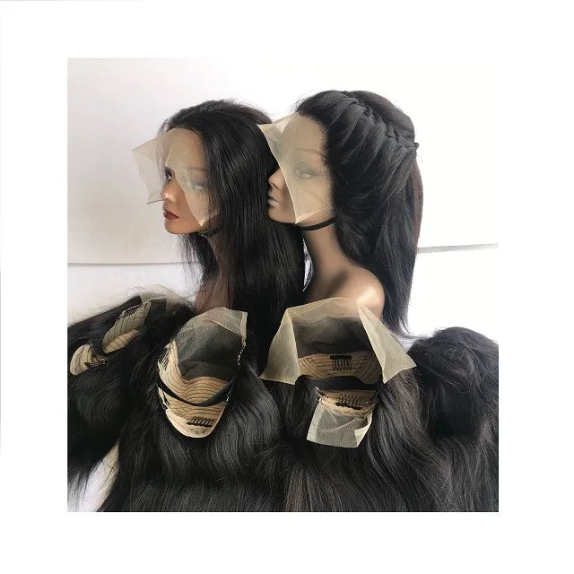 Top Quality Soft Silky Straight Frontals and HD Lace Closure All Size Single Donor 100 % Unprocessed Remy Virgin Human Hair Wigs
