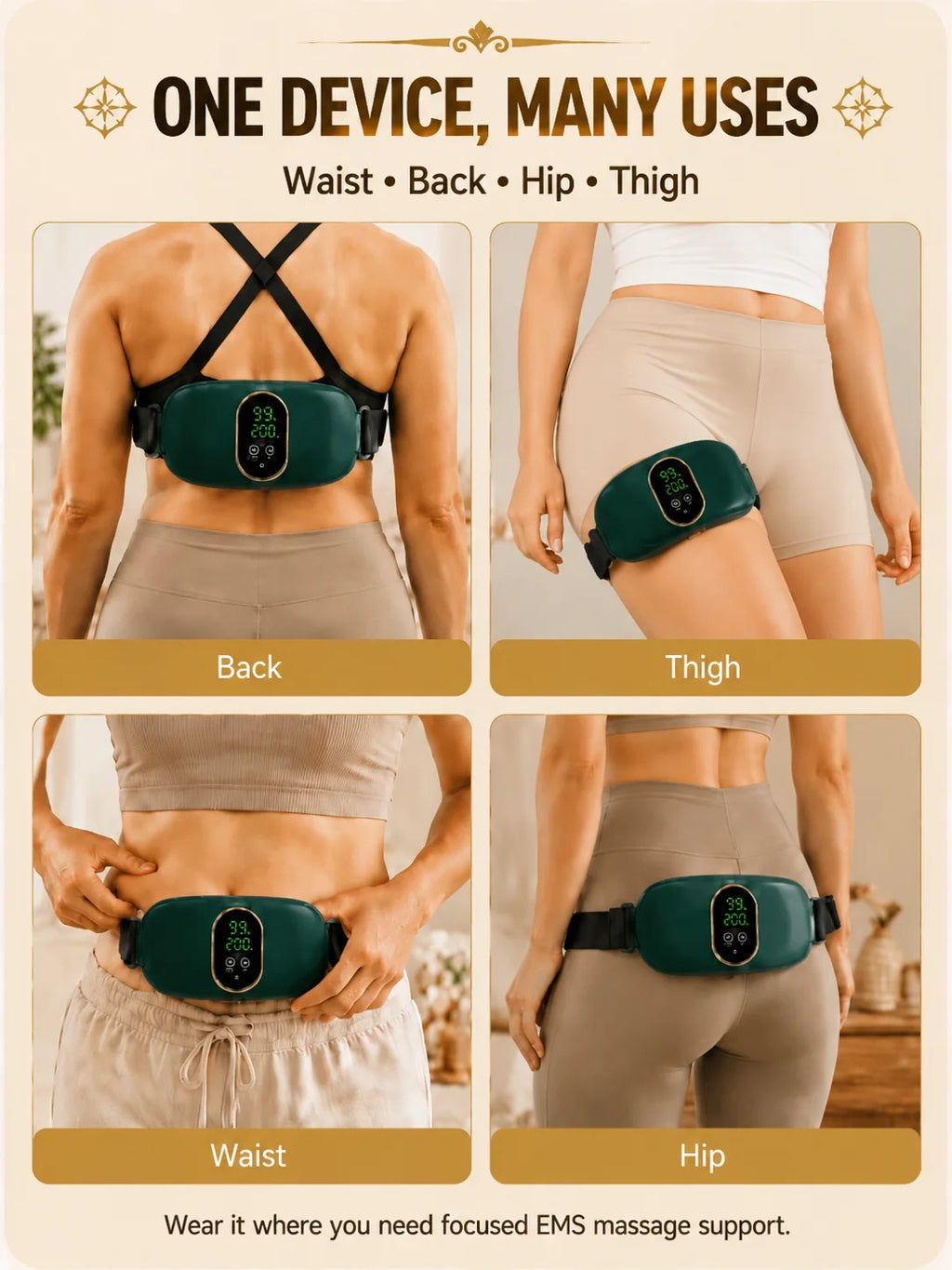 Electric Slimming Machine for Fat Burning, Weight Loss Body Sculpting Device, Belly Slimming Massage Tool
