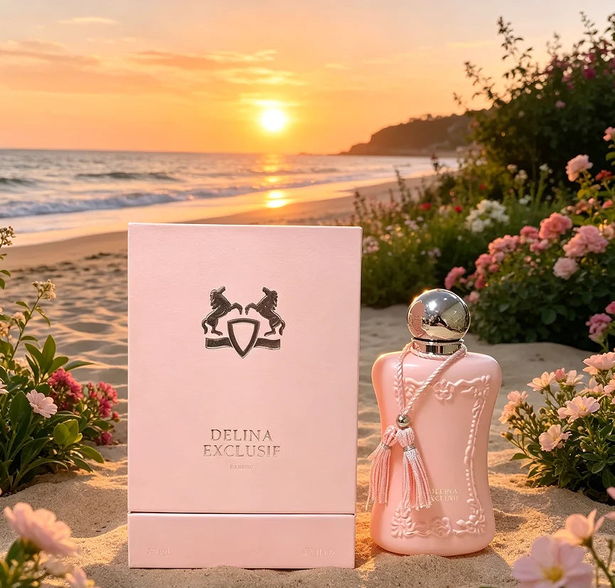 Charming perfume Delina Exclusive Rich Upgraded Luxury Edition Oriental Floral Fragrance Women's Fragrance 75ml, long-lasting sweet fragrance, elegant and unique fragrance, suitable for any venue