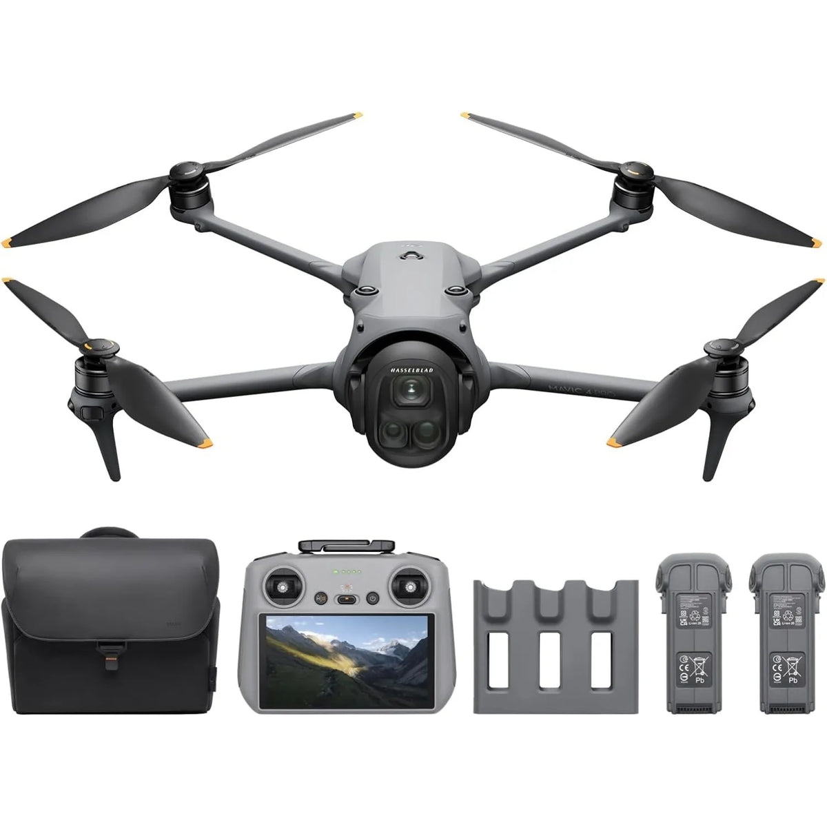 DJI Mavic 4 Pro Fly More Combo( RC 2), Flagship Tri-Camera Drone with 100MP 4/3 CMOS Hasselblad Camera, for Professionals, 30km/18.6mi Video Transmission, 51-Min Max Flight Time