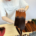 New Style Virgin Vietnamese Human Hair Bundles Weft Extensions Bone Straight Ombre Color for Black Women