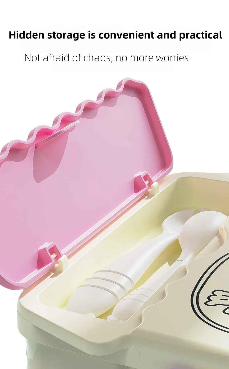 Portable Sealed Lunch Box Student Bento Box Microwave Available Heating School Office Staff Fruit Food Containers Forks Spoons