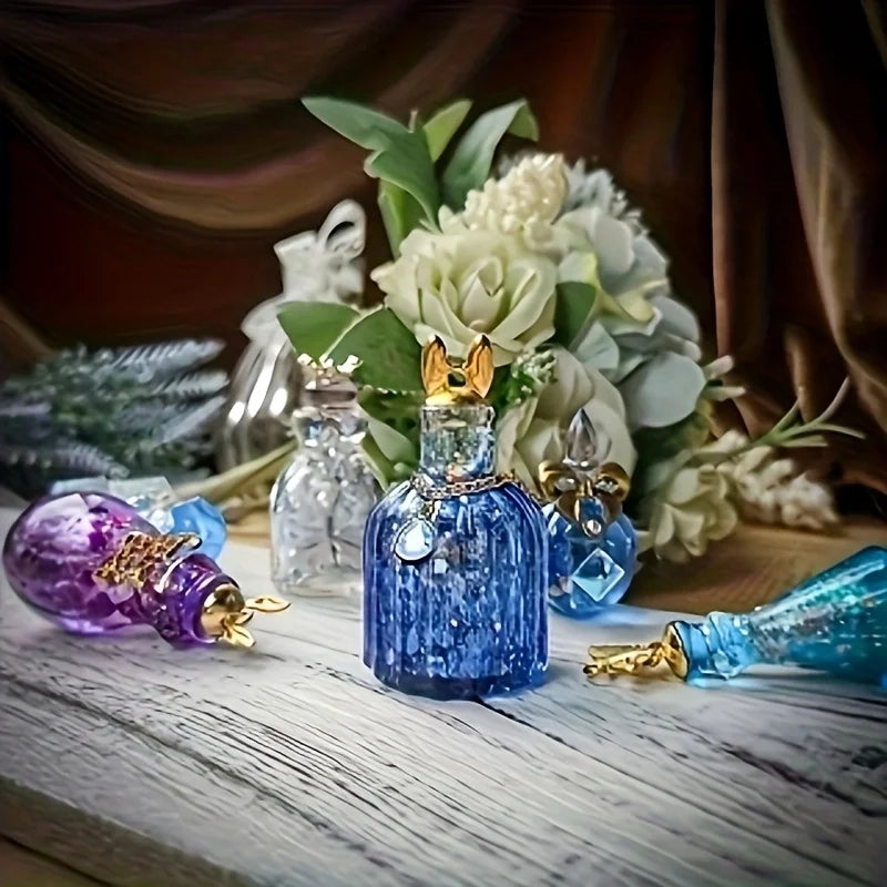 5-piece Resin Silicone Mold Perfume Bottles Suitable Resin Casting Set Home Decoration Desktop Display DIY Friendly for Beginner