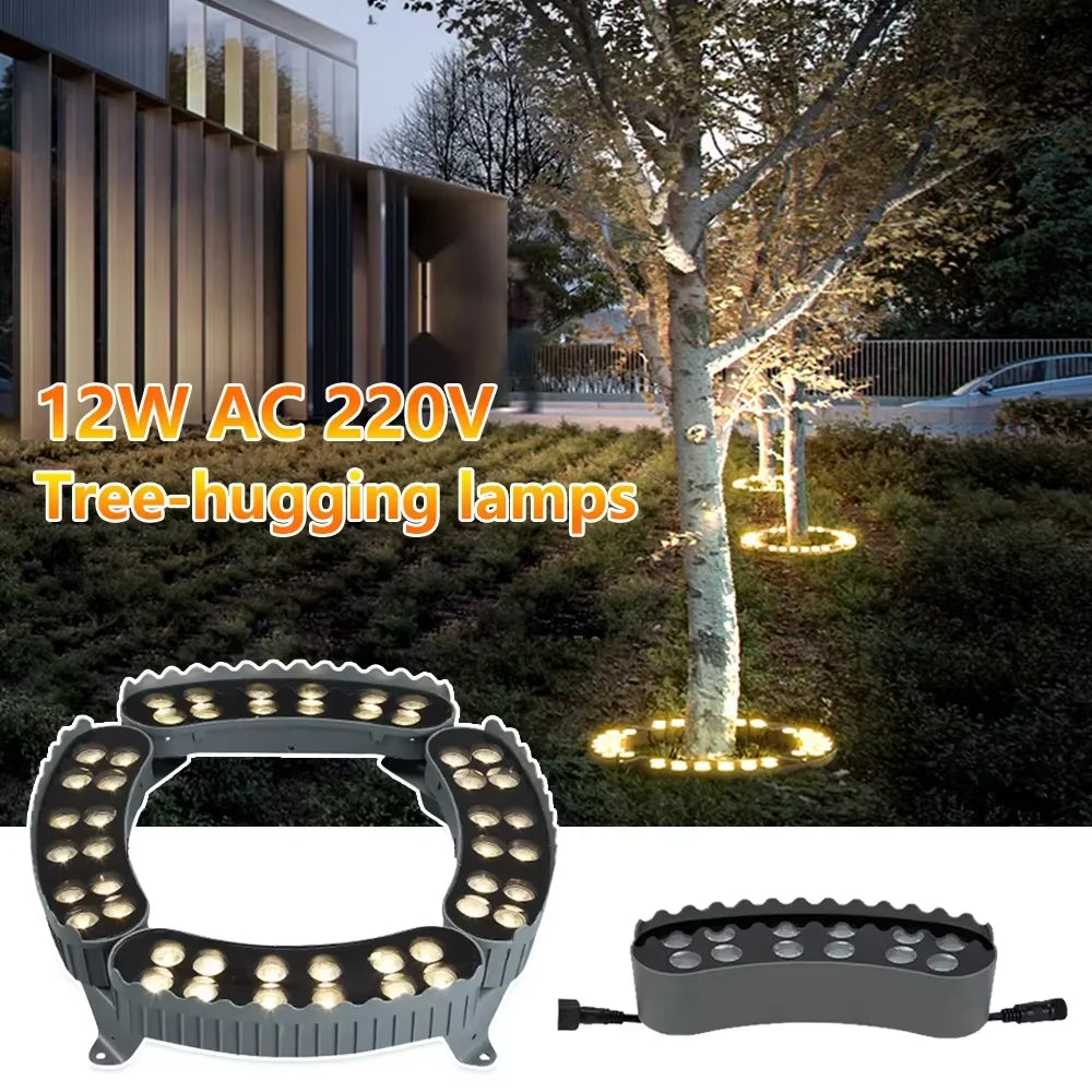 Outdoor LED Lawn Spotlights RGB Tree Holding Light IP65 Waterproof Landscape Lighting Lamp for Garden Path Large Tree Decor Lamp