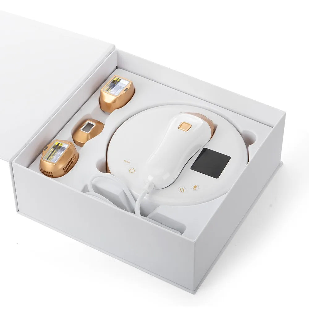 Hair Removal Device With 3 Light Head 10 Energy Level 3 Mode SkinRecognition