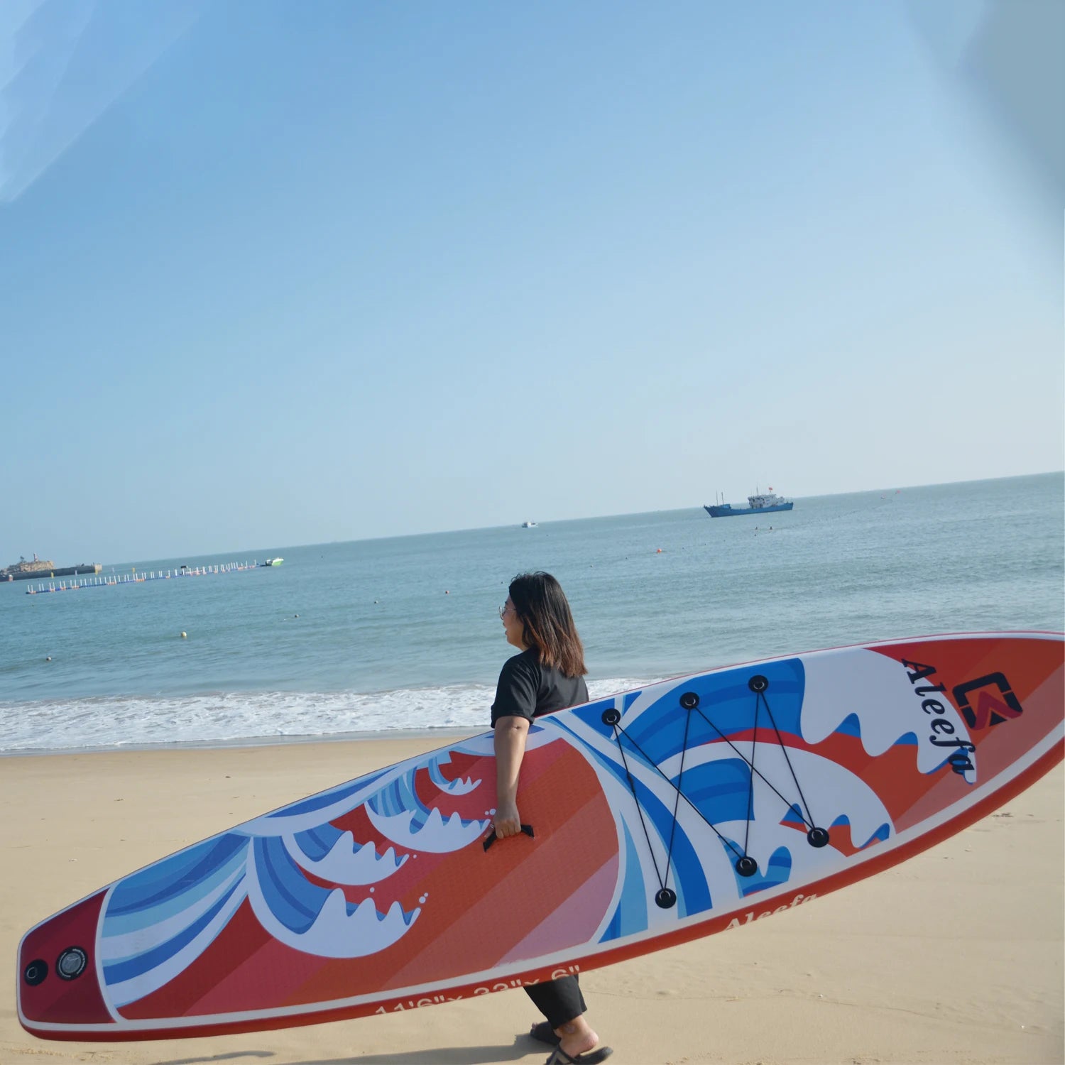 11.6ft 350*84*15cm SUP Board Inflatable paddle  Double Layer  Surfboard Inflat Surf Paddle  stand up  gonflable
