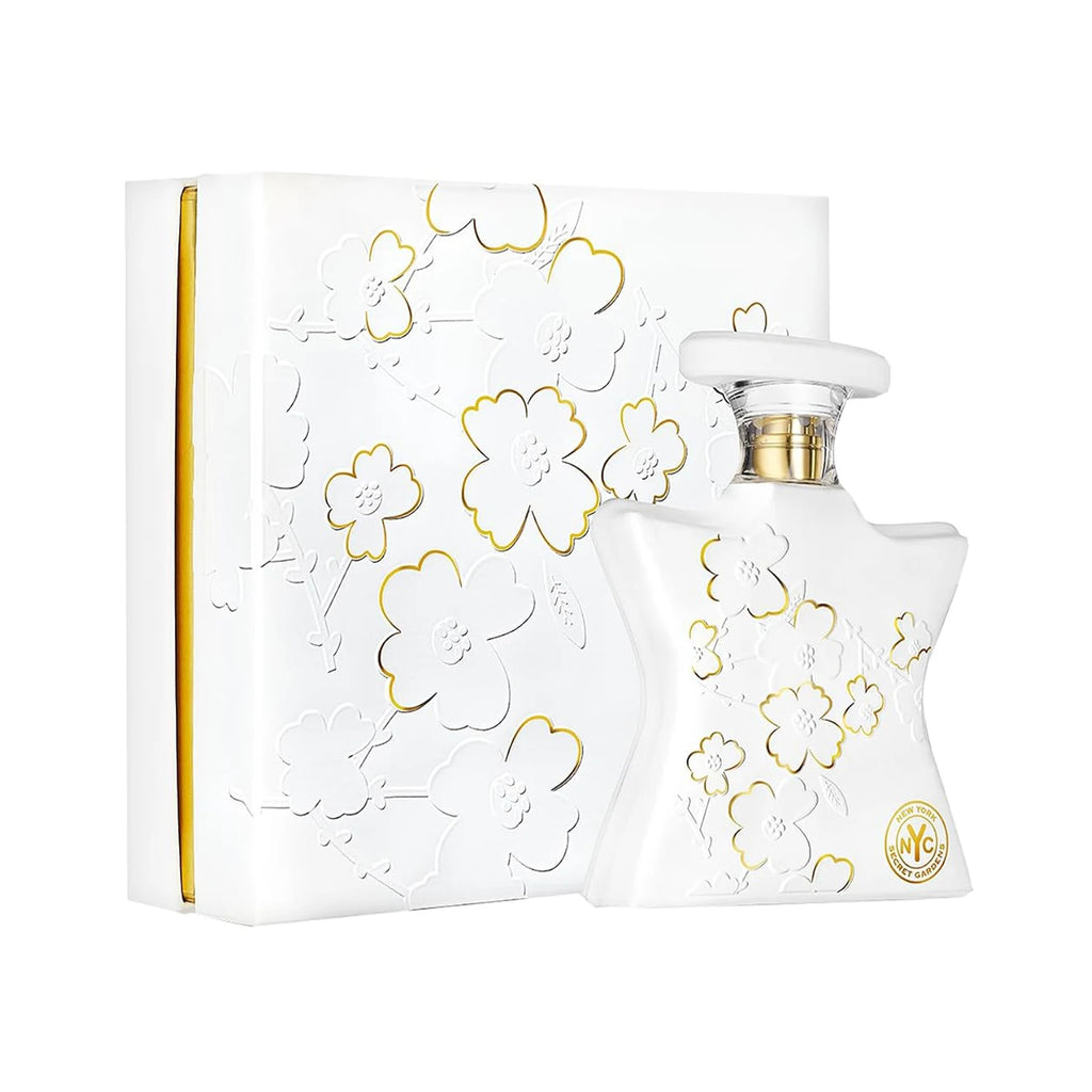 Bond No. 9 New York Secret Gardens Eau de Parfum Spray for Women – Lush Green Floral & Earthy Musk Scent, Dewy Violet, Green Leaves, Rose & Sandalwood, Long-Lasting Luxury Fragrance, Perfect Gift, 3.4 fl oz / 100 ml
