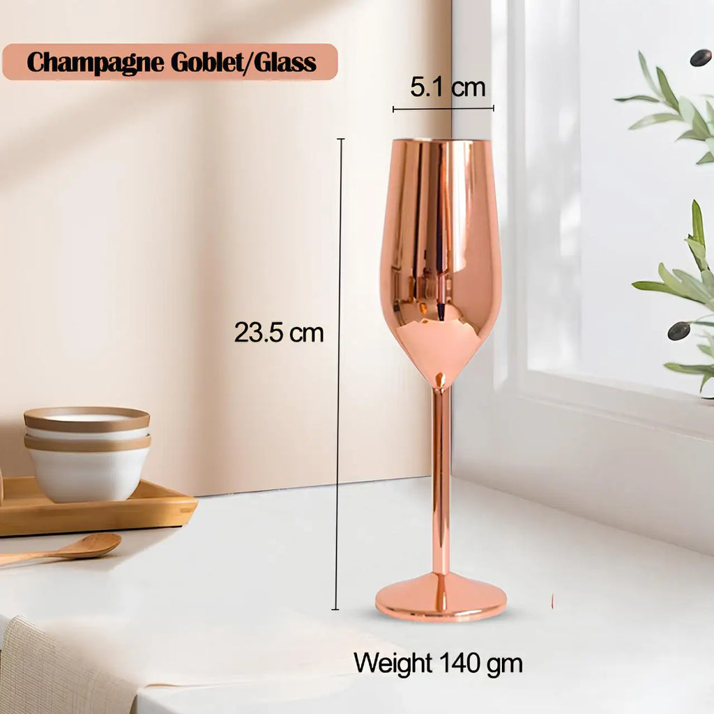 High Quality Custom Sale Prices Stainless Steel for Flutes Goblets 250-300ml Durable Giveaways