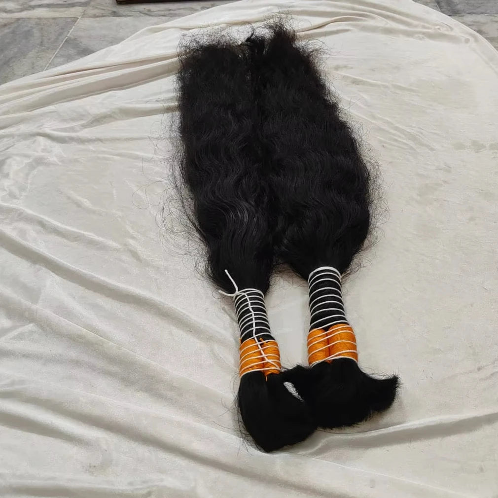 100% Unprocessed Indian Wavy Deep Yaki Wave Bulk Human Hair No Weft Braiding Wet Wavy Style Wet Yaki Style Braiding Hair