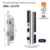Ip66 Tuya Security Glass Sliding Door Lock Electronic Fingerprint Face Recognition Smart Door Lock Digital Lock for Slide Door
