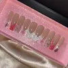 10Pcs Colors Wholesale Hand Paint Gel Best-selling Beautiful Luxury Customized Handmade Press on Nails