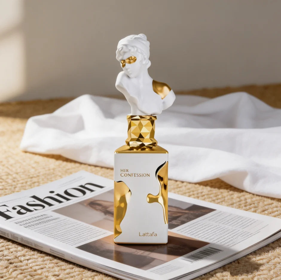 Lattafa Her Confession - Vanilla, Floral, Amber, Musk - Eau De Parfum Long-Lasting Fragrance for Women, 3.40 Ounce / 100 ml
