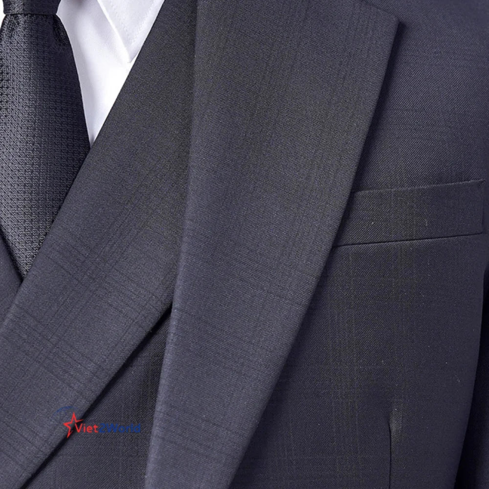 Men's Slim Fit Wedding Suit Single Breasted Jacket Pants Groom's Party Tuxedo Blazer Costume Elegant Double Breasted Closure