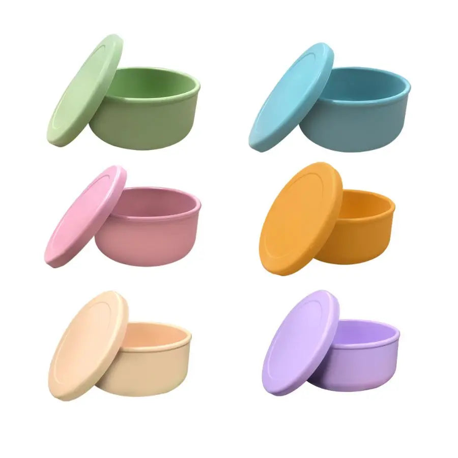 650ML 250ML Silicone Lunch Box Refrigerator Fresh-keeping Box Microwavable Home Kids Tableware  Food Storage Container with Lid