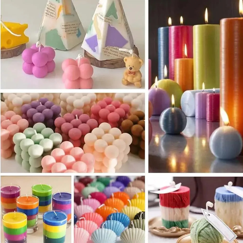 Premium Candle Making Kit: 16 Vibrant Colors, 5g Each - Perfect for DIY Candle Crafting & Dyeing Projects