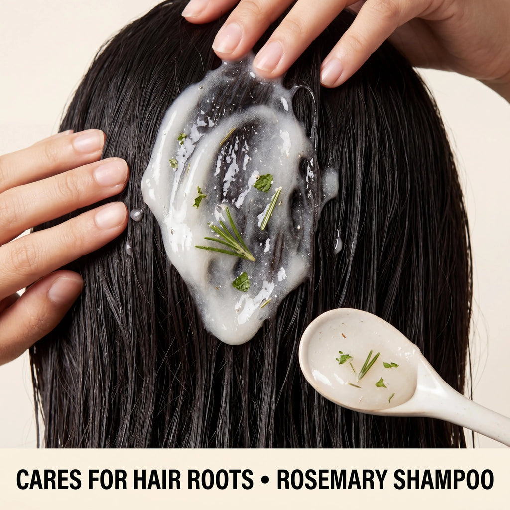 Rosemary Shampoo Coconut Oil Deep Cleansing Nourish Roots Thinning Hair Boost Softness Shine Reduce Shedding Fresh Scalp Care Shampoo