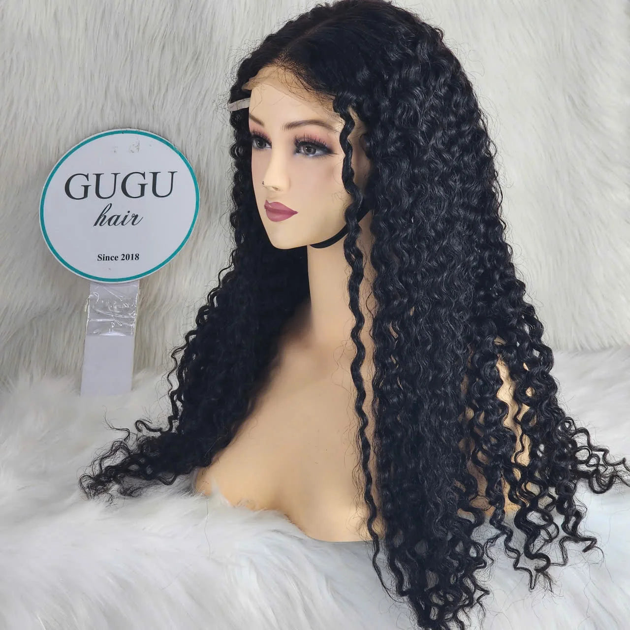 Beautiful texture Human Hair  Wigs Raw Vietnamese and Burmese Curl Super Double Drawn Long HD LACE