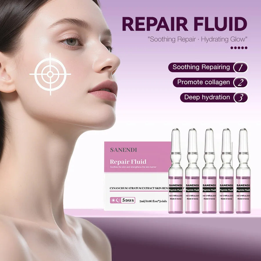 Sanendi Peptide GSH Ampoules SkinBooster Serum  Collagen Fluid Eyes Face Care Essence Deep Hyadration Korean Skin Care 20vials