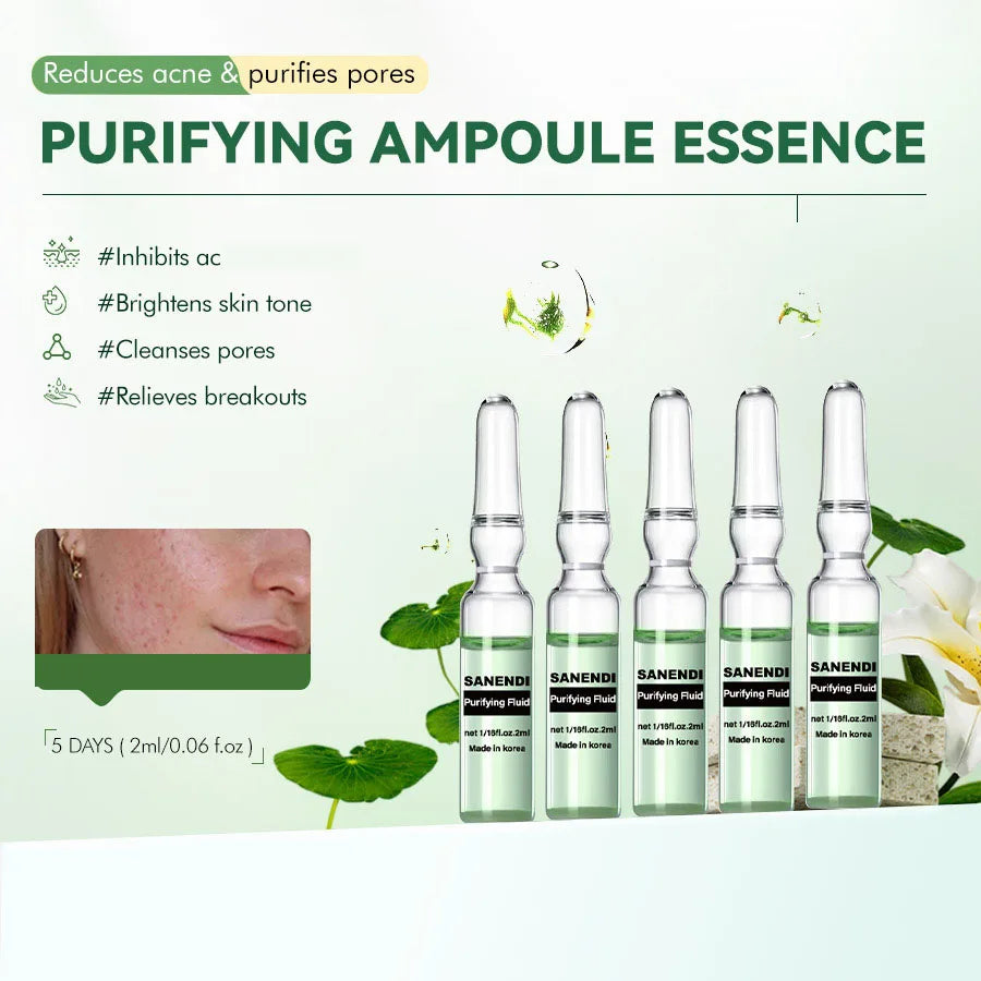 Sanendi Peptide GSH Ampoules SkinBooster Serum  Collagen Fluid Eyes Face Care Essence Deep Hyadration Korean Skin Care 20vials