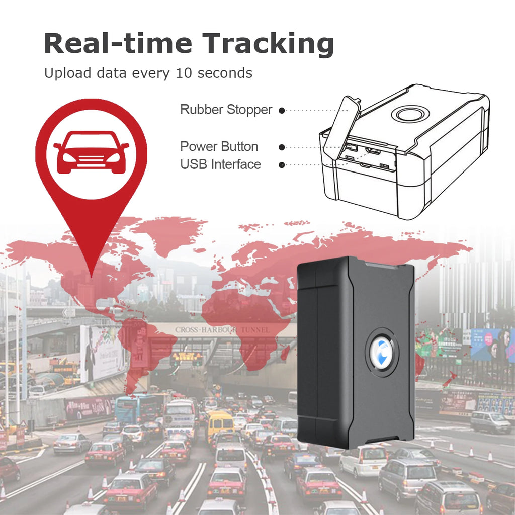 4G GPS Tracker Real-Time Car Locator Overtaking Alarm Route Playback Subscription Required