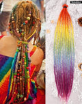 24 Inch Synthetic Dreadlock Hair Extensions, 10Strands/Lot Single Ended Soft Dreads Locks Hippie Style Dreadlock for Women