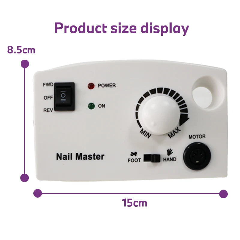 20W 35000RPM Electric Nail Drill Machine Electric Manicure Machine Drills Accessory Pedicure Kit Ceramic Nail Drill Bit Tools