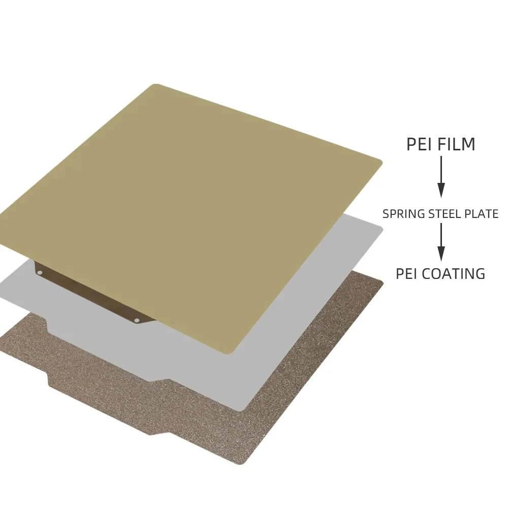 PEI PEO PEY PET Magnetic Build Plate for CR10 CR10S 3D Printer Bed 310x310mm Spring Steel Sheet for Artillery Sidewinder X1 X2