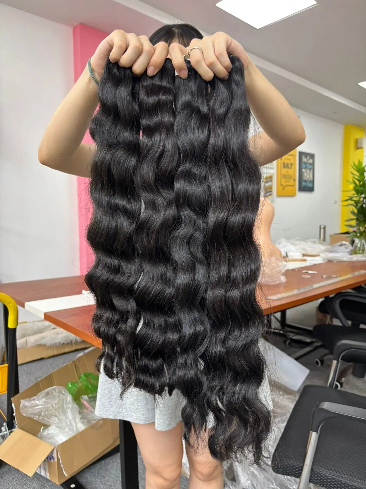 Best Single Donor Vietnamese Human Hair Extensions Virgin Cabello Humano Unprocessed Raw Natural Wave Good Vendor Quality