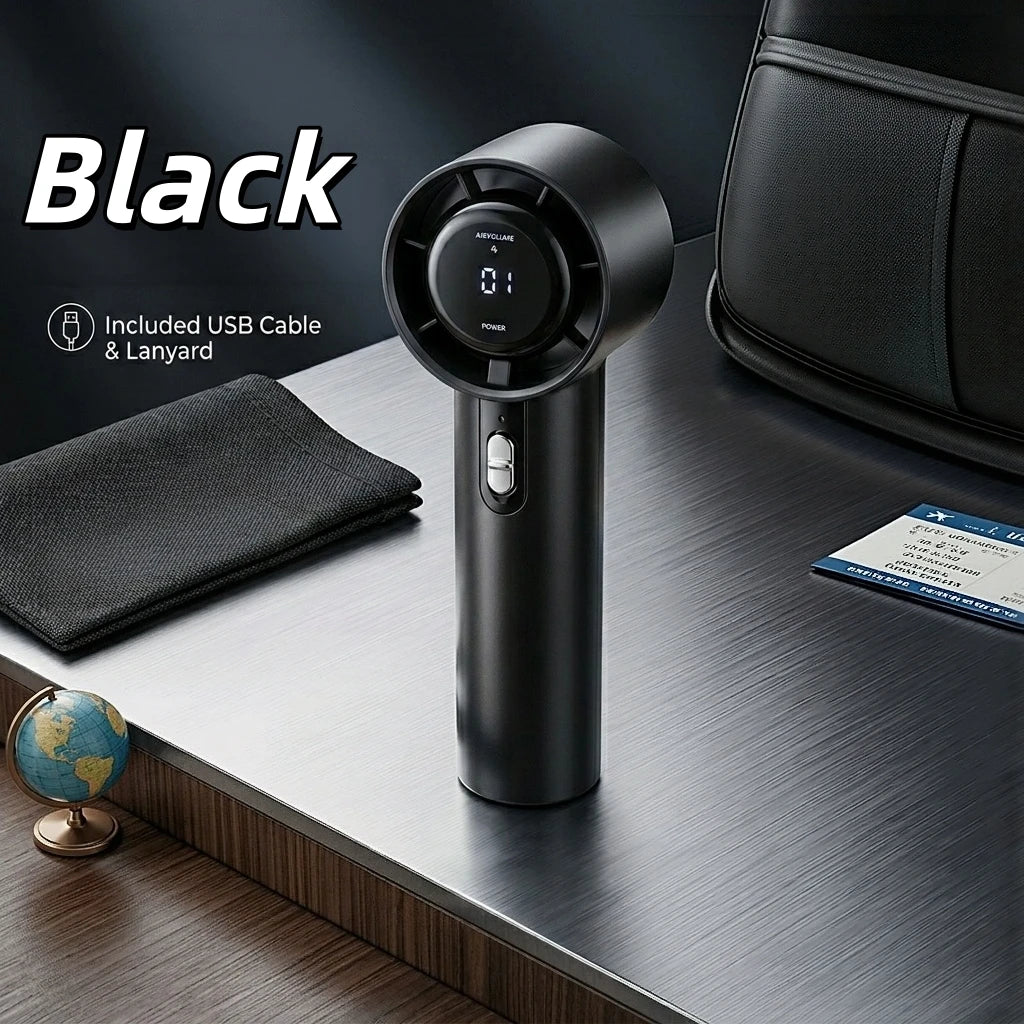 Handheld Desktop Portable High-speed Fan USB Rechargeable Charging Mini Portable Adjustable Violent Small Fan For Sport Outdoor