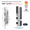 Ip66 Tuya Security Glass Sliding Door Lock Electronic Fingerprint Face Recognition Smart Door Lock Digital Lock for Slide Door