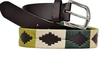 High-Strength genuine leather belt Brass buckle belt for women and men polo lifestyle handmade belt Argentine Polo belt