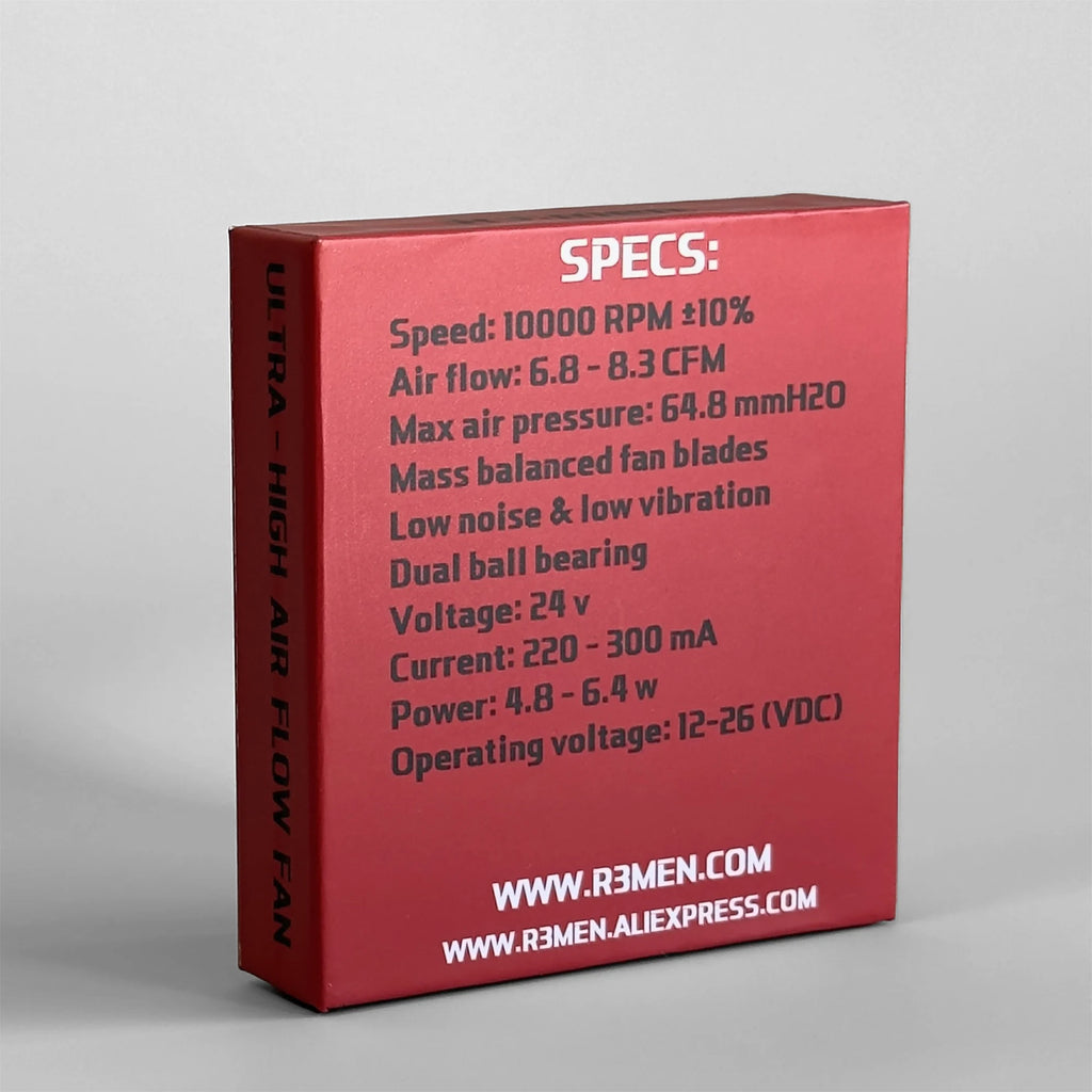 R3men | 10K RPM 5015 Ultra High Flow Blower Fan For 3D Printers. R3fan Cooling Fan