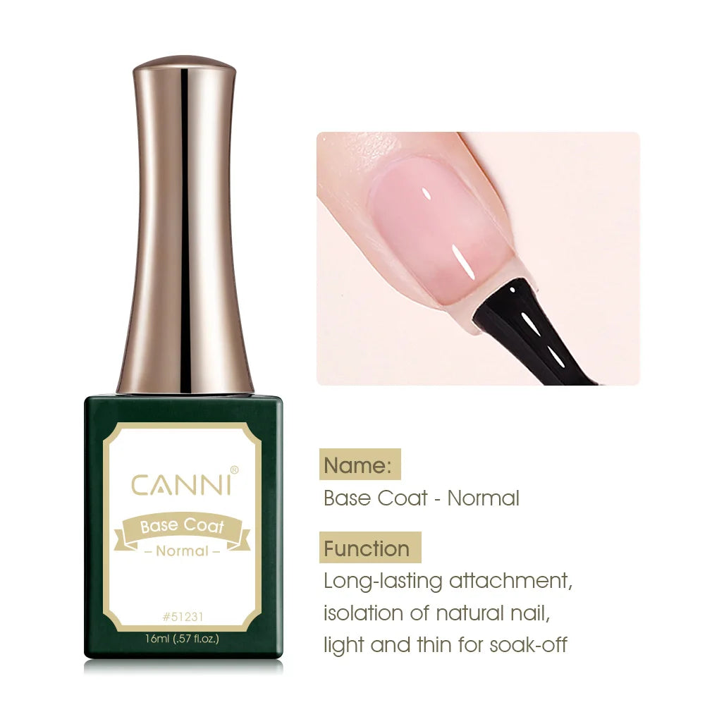 CANNI 16ml Nail Art Salon Professional Use Long-lasting High Glossy  Black Pink White Red Color Nail Gel Polish Enamel Lacquer