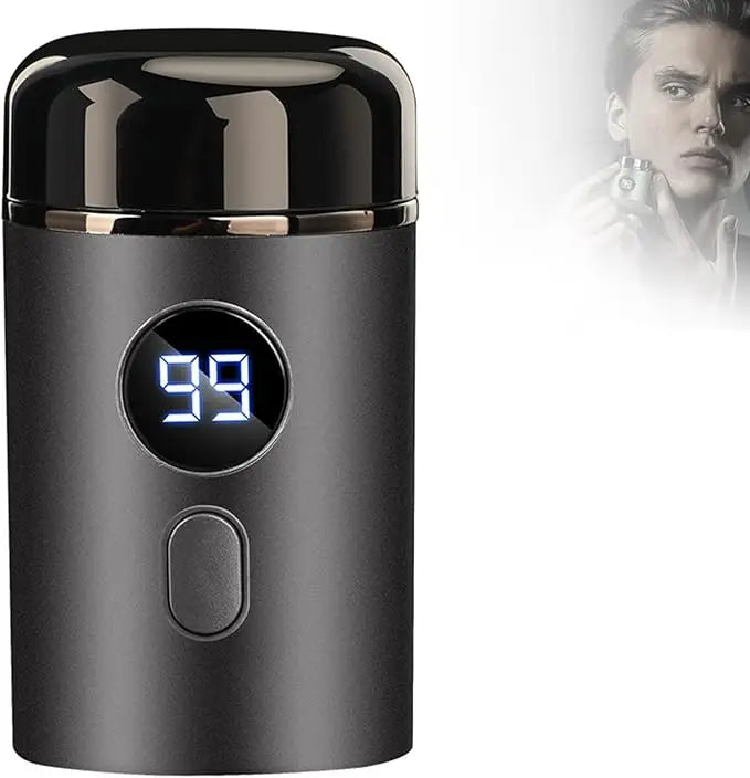 New Model Mini Portable Electric Shaver, New Upgrade Pocket Shaver Mini Shavers for Men, Mini Electric Shaver, LED Power Display