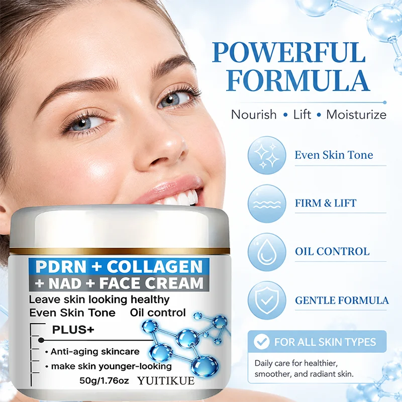 YUITIKUE 50g PDRN Collagen NAD Cream - Even Skin Tone Oil Care Moisturizing Face Skin Care