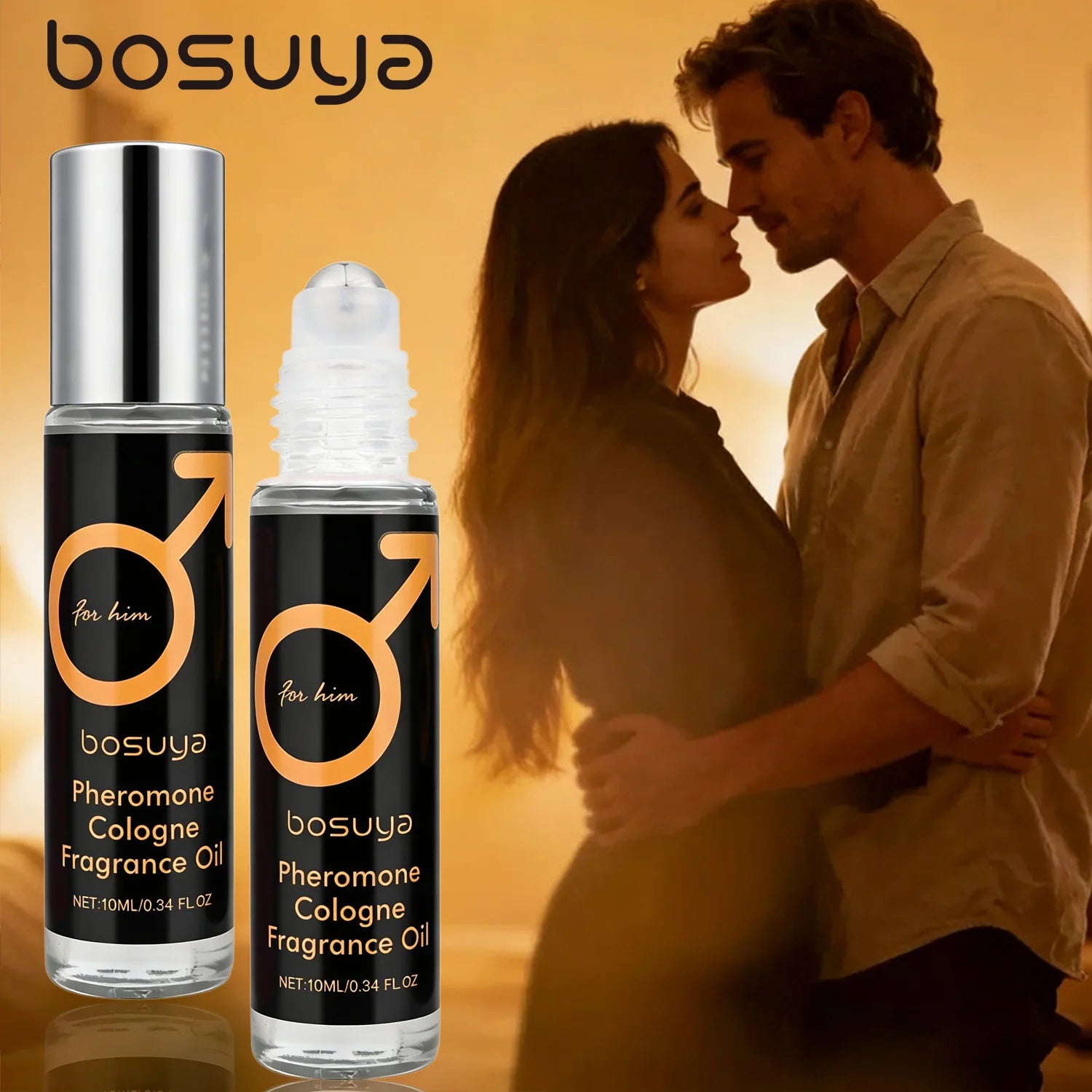 Roll-On Sexy Pheromone Perfume – Fresh & Long-Lasting Fragrance Captivating Scent for Men and Women Perfect for Lovers and Dates