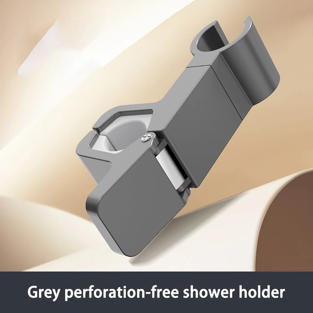 Adjustable Chrome Shower Rail Holder Universal Shower Head Holder Hand Shower Rail Shower Bracket  for Home Bathroom Accessories