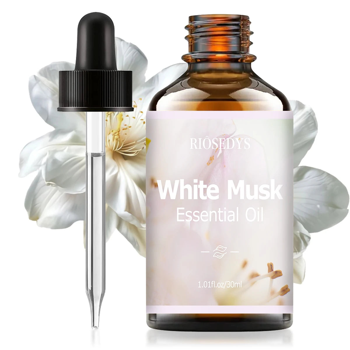 WHITE MUSK Essential Oil, Soft Musk Fragrance Oil for Diffusers, Aromatherapy & DIY Scented Crafts, Clean and Elegant Aroma