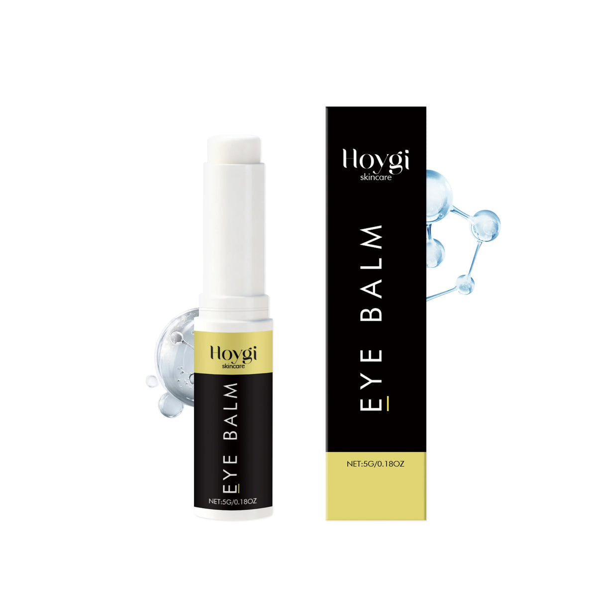 Hoygi 5G Eye Cream Stick - Nourishing and Moisturizing Smooth and Delicate Eye Area Skin for Daily Care - Massage Eye Cream