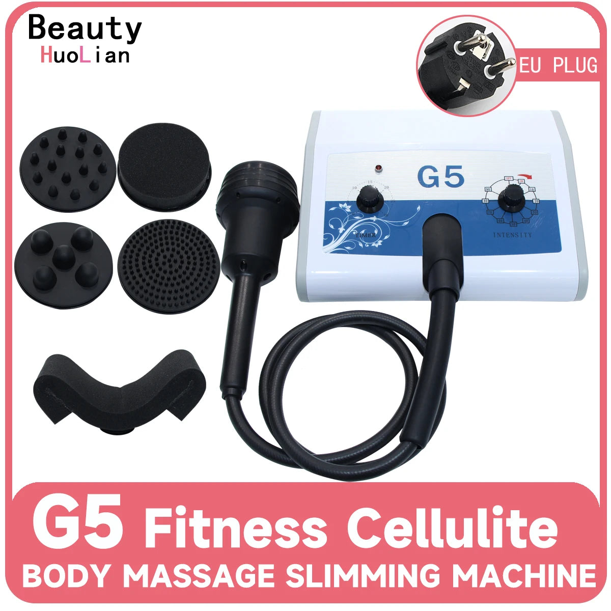 G5 Vibrating Slimming Machine High Frequency Body Shaping Cellulite Reduce Massage Equipment 5 In 1 Weight Loss Products For Spa