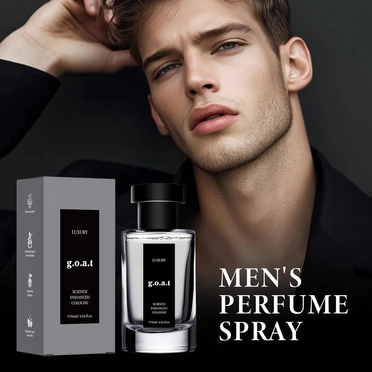 g. O.a.t Science Enhanced Cologne men's cologne, 80ml. Featuring a woody aroma, it blends refreshing citrus with steady wood, suitable for daily or formal occasions. Giving gifts for personal use is great!