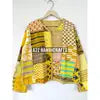 Handmade Floral Quilted Indian Cotton Jacket for Women Reversible Stripe Coat Long Length Breathable Knitted Party Wear Gift