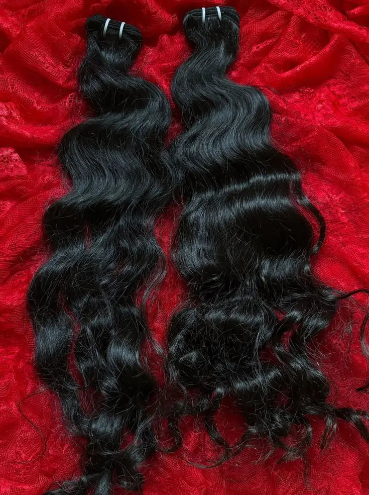 Authentic South Indian Temple Collection Virgin Remy Human Hair Double Machine Weft Bundles Wig Extensions VGP Brand 100g