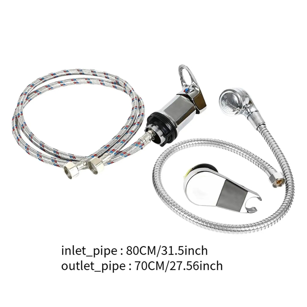 Mixer Tap Bath Sink Faucet Shower Head Spray Hose Push On Washing Hairdresser For Barber Shop Salon Shampoo Accessories